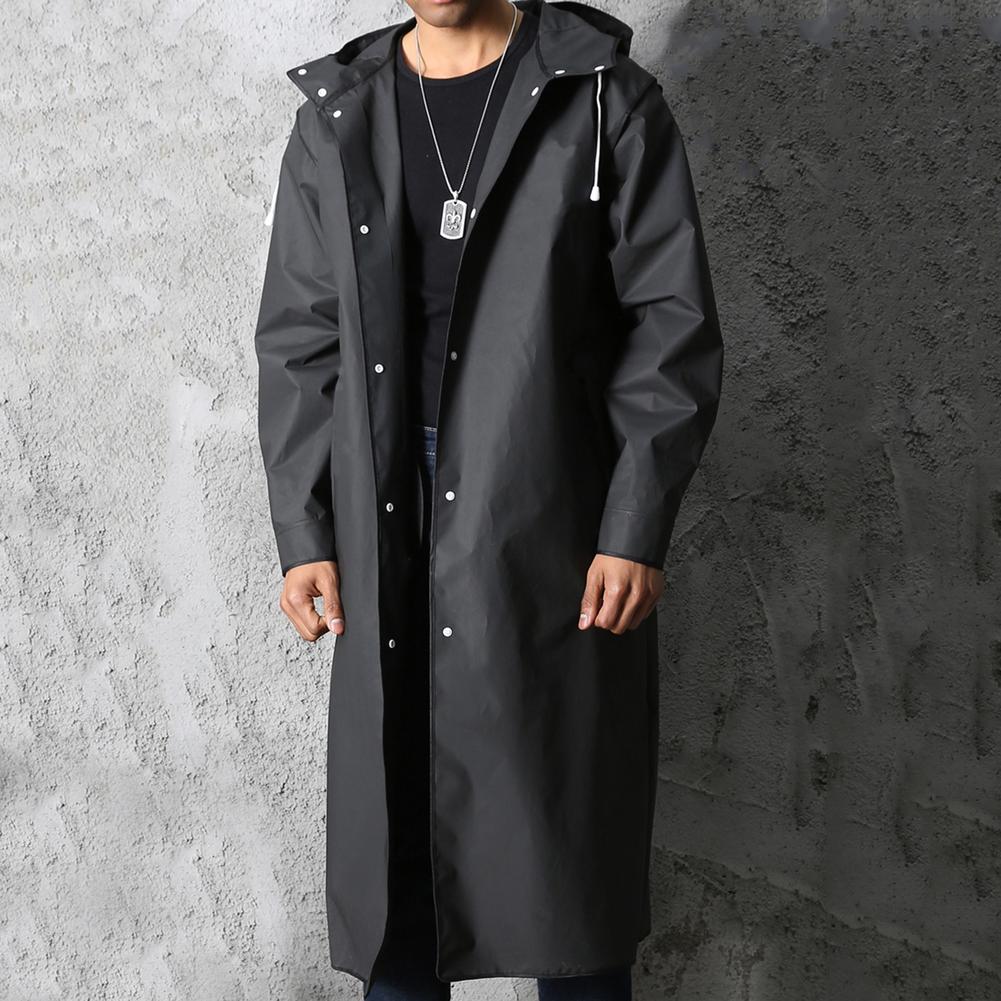 RainGuard | Men's Waterproof Black Raincoat | Lightweight, Stylish, Durable