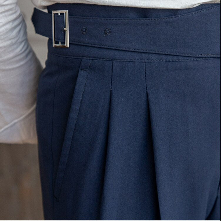 Benson | Classic Leather Belt Trousers | Stylish, Durable, Timeless Design