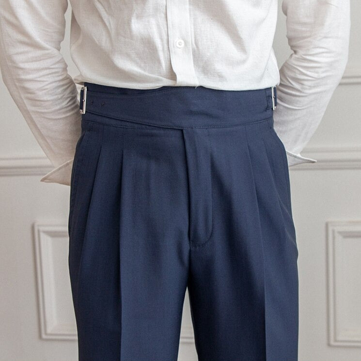 Benson | Classic Leather Belt Trousers | Stylish, Durable, Timeless Design