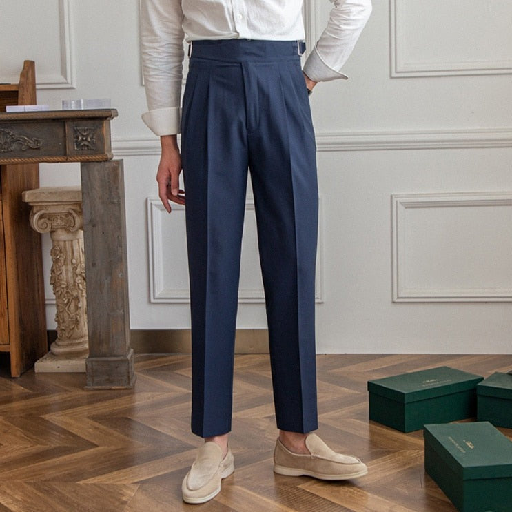 Benson | Classic Leather Belt Trousers | Stylish, Durable, Timeless Design