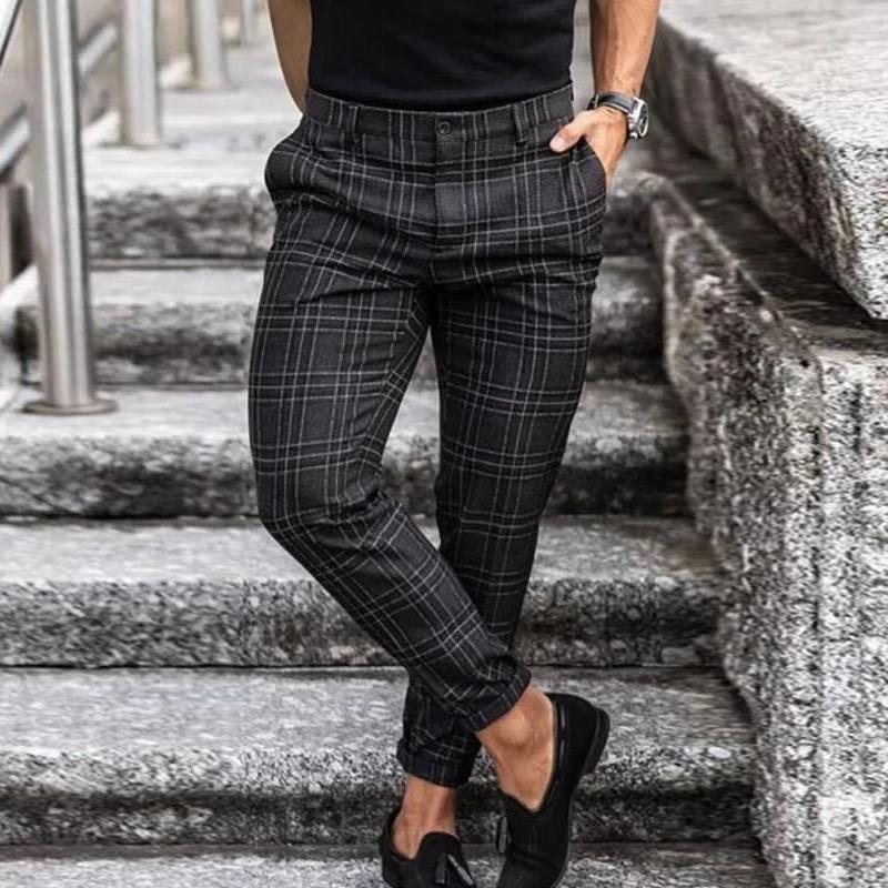 Jasper | Stylish Checked Chinos for Men | Comfortable, Versatile, Trendy