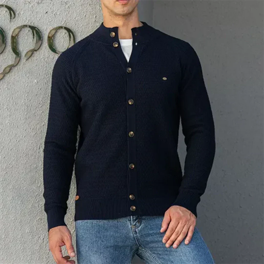 Bramwell | Men's Cozy Knit Cardigan | Slim Fit, Soft Fabric, Stylish Design