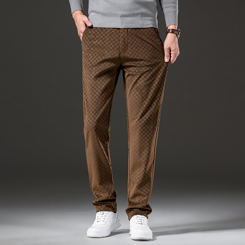 Carterfield | Stylish Checked Trousers for Men | Comfortable, Versatile Fit