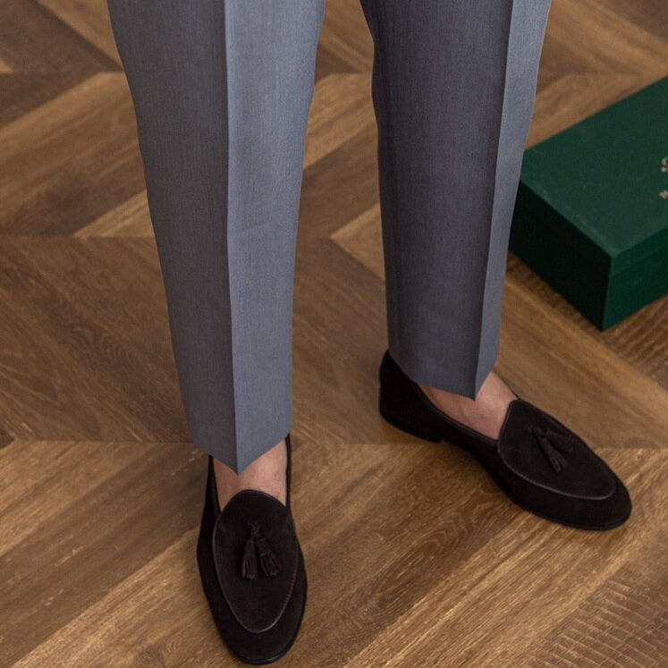 Benson | Classic Leather Belt Trousers | Stylish, Durable, Timeless Design