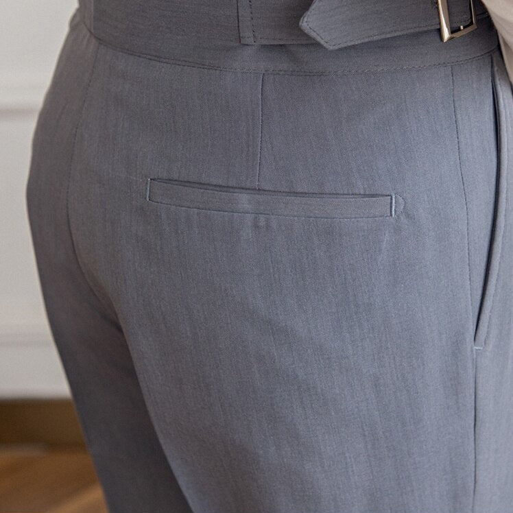 Benson | Classic Leather Belt Trousers | Stylish, Durable, Timeless Design