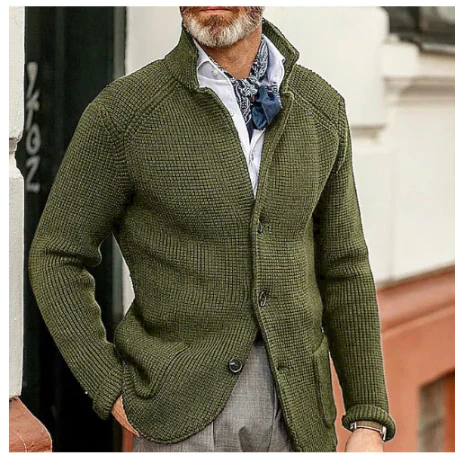 Frosthaven | Men's Long Knitted Cardigan | Warm, Stylish, Winter Essential