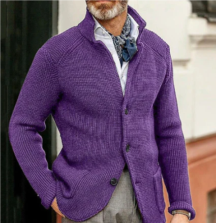 Frosthaven | Men's Long Knitted Cardigan | Warm, Stylish, Winter Essential