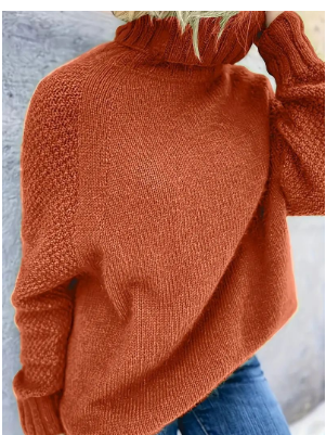 Evelyn | Women's Chunky Knit Turtleneck Sweater | Plus Size, Cozy, Stylish