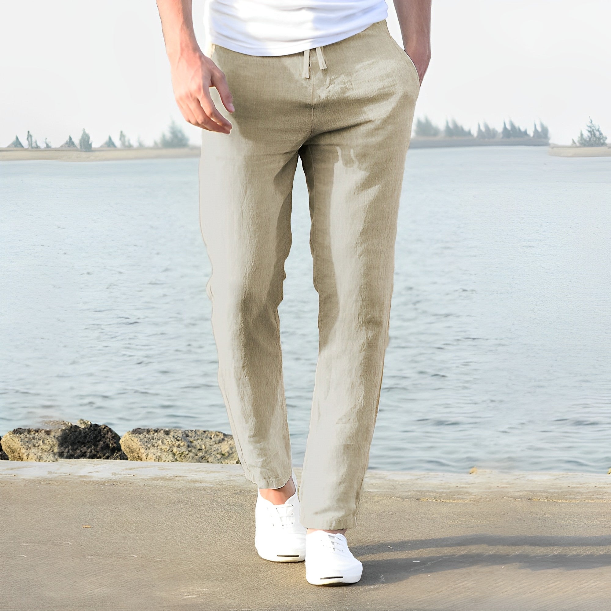 Falcon | Stylish Men's Trousers with Drawstring | Comfortable, Versatile Fit