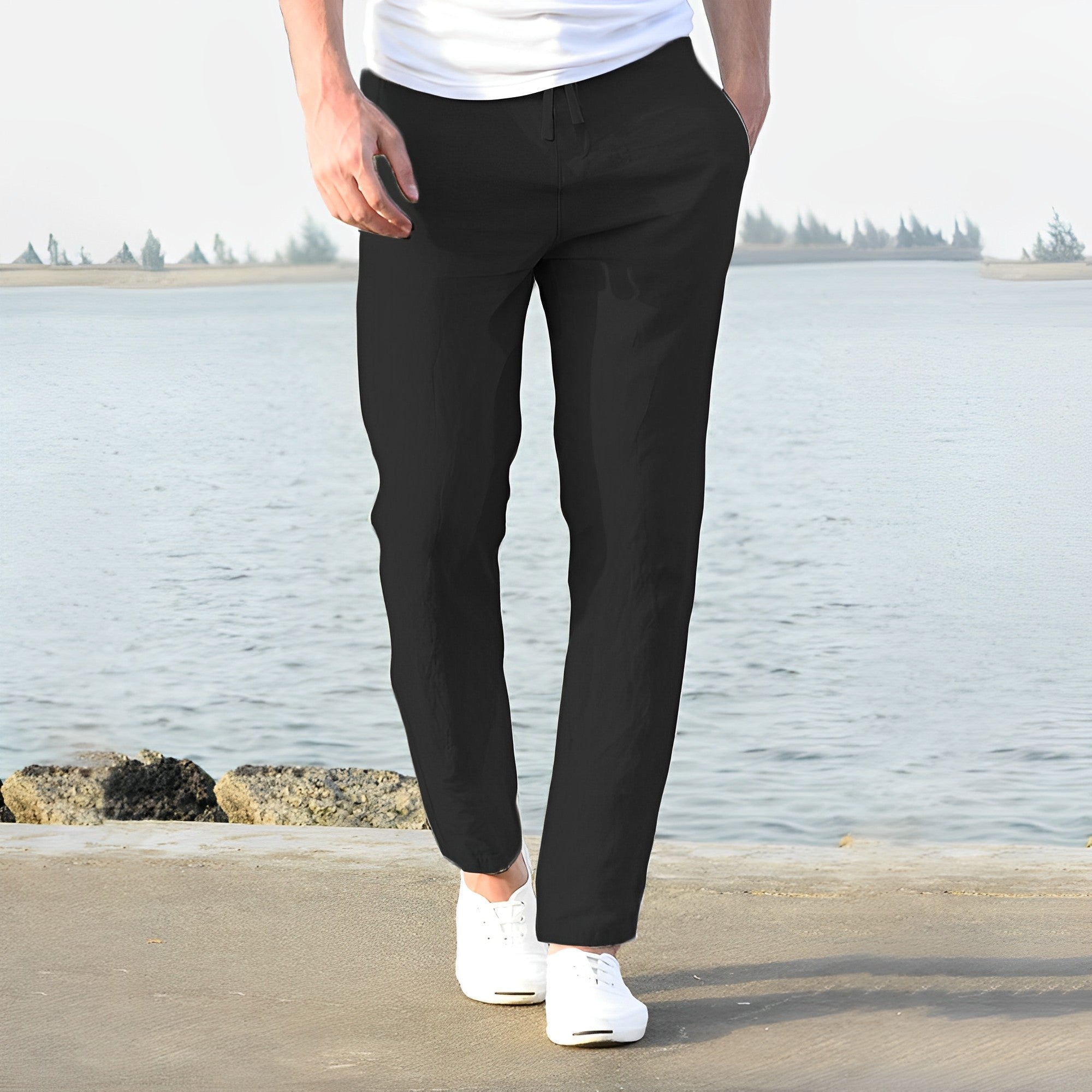 Falcon | Stylish Men's Trousers with Drawstring | Comfortable, Versatile Fit