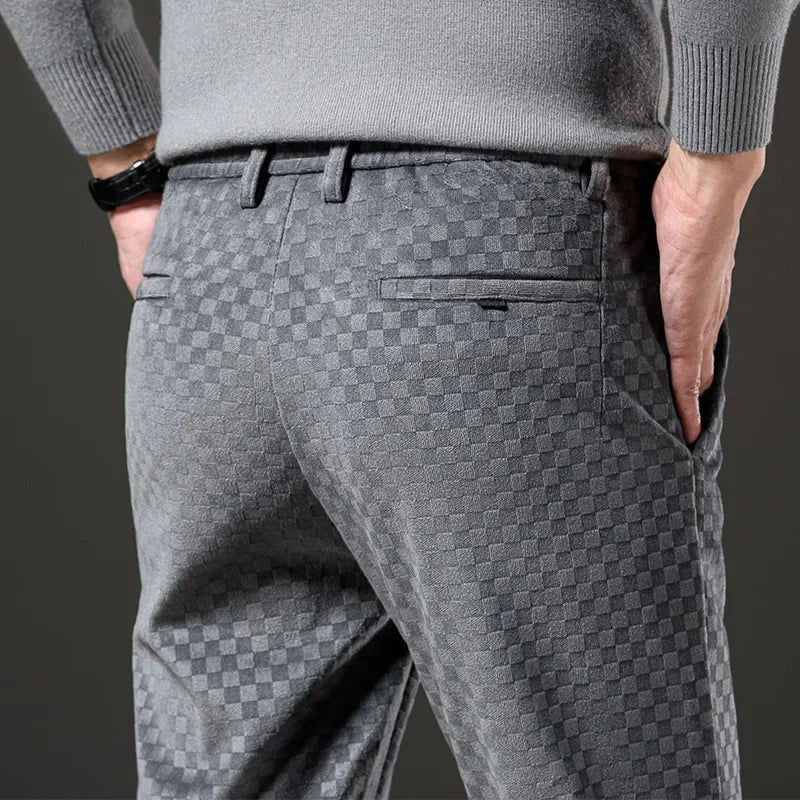 Carterfield | Stylish Checked Trousers for Men | Comfortable, Versatile Fit