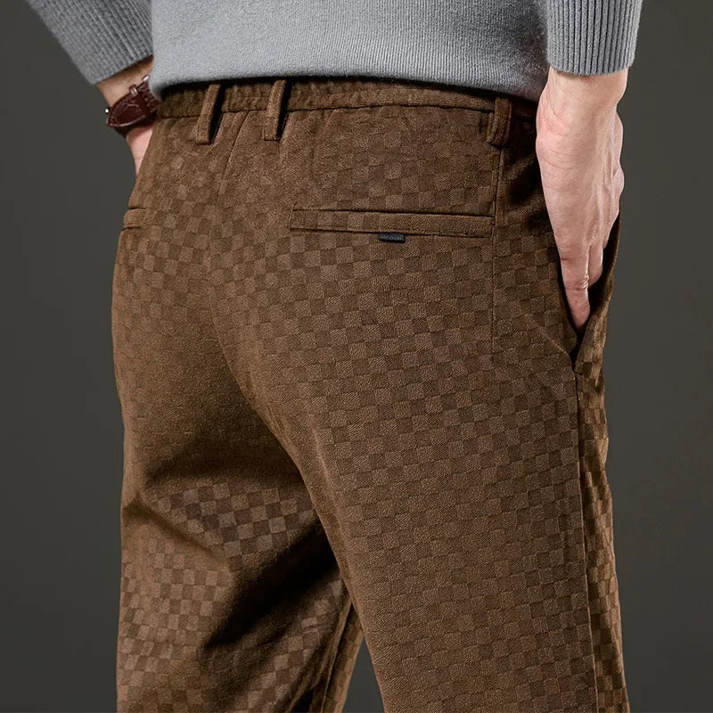 Carterfield | Stylish Checked Trousers for Men | Comfortable, Versatile Fit