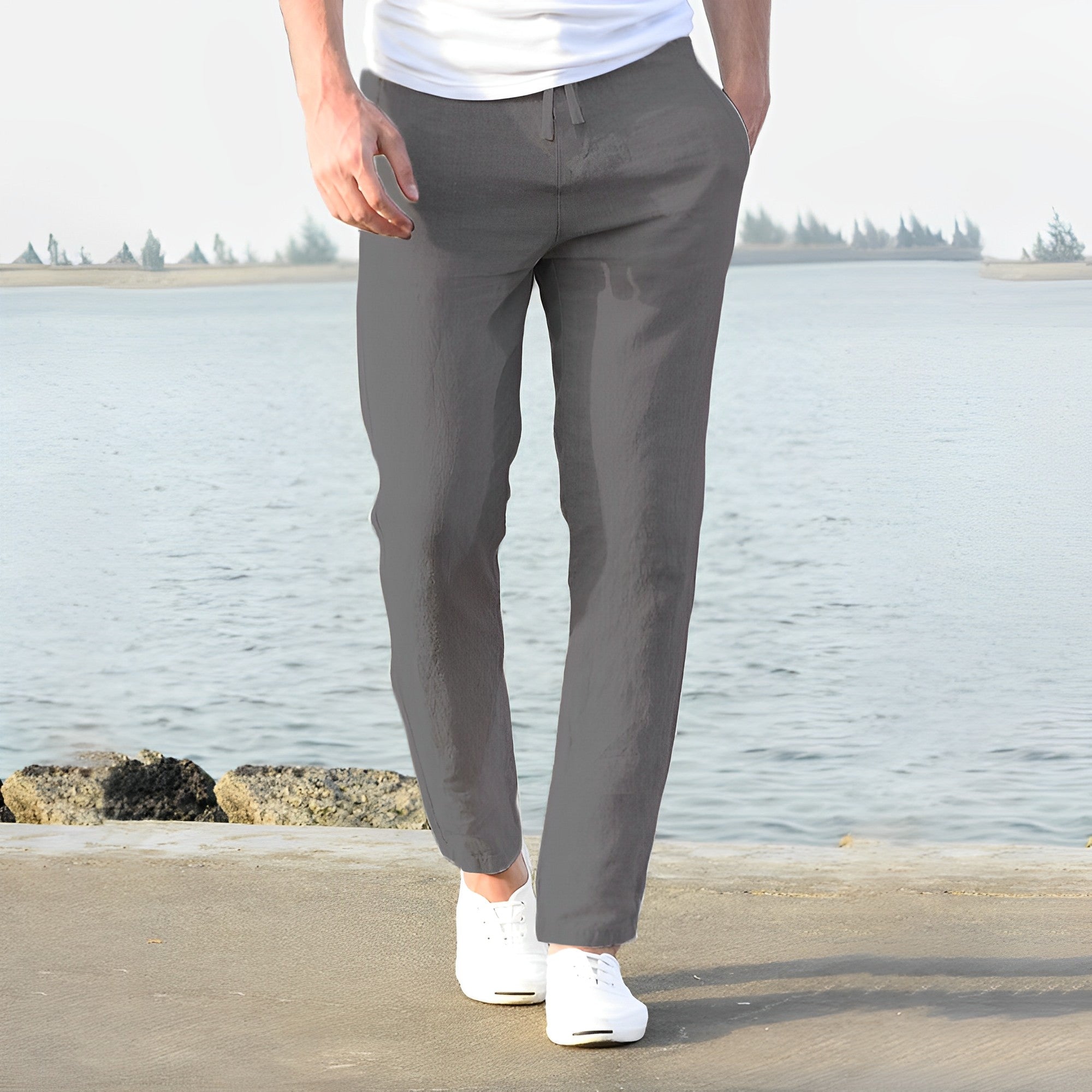 Falcon | Stylish Men's Trousers with Drawstring | Comfortable, Versatile Fit