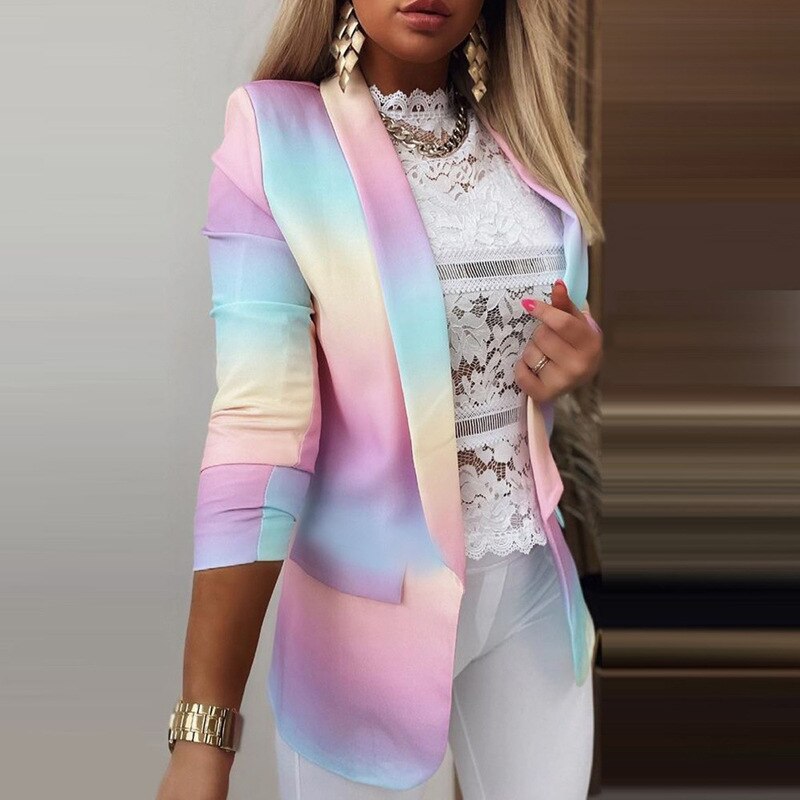 Lysandra | Women's Long Sleeve Tie-Dye Jacket | Stylish, Trendy, Versatile