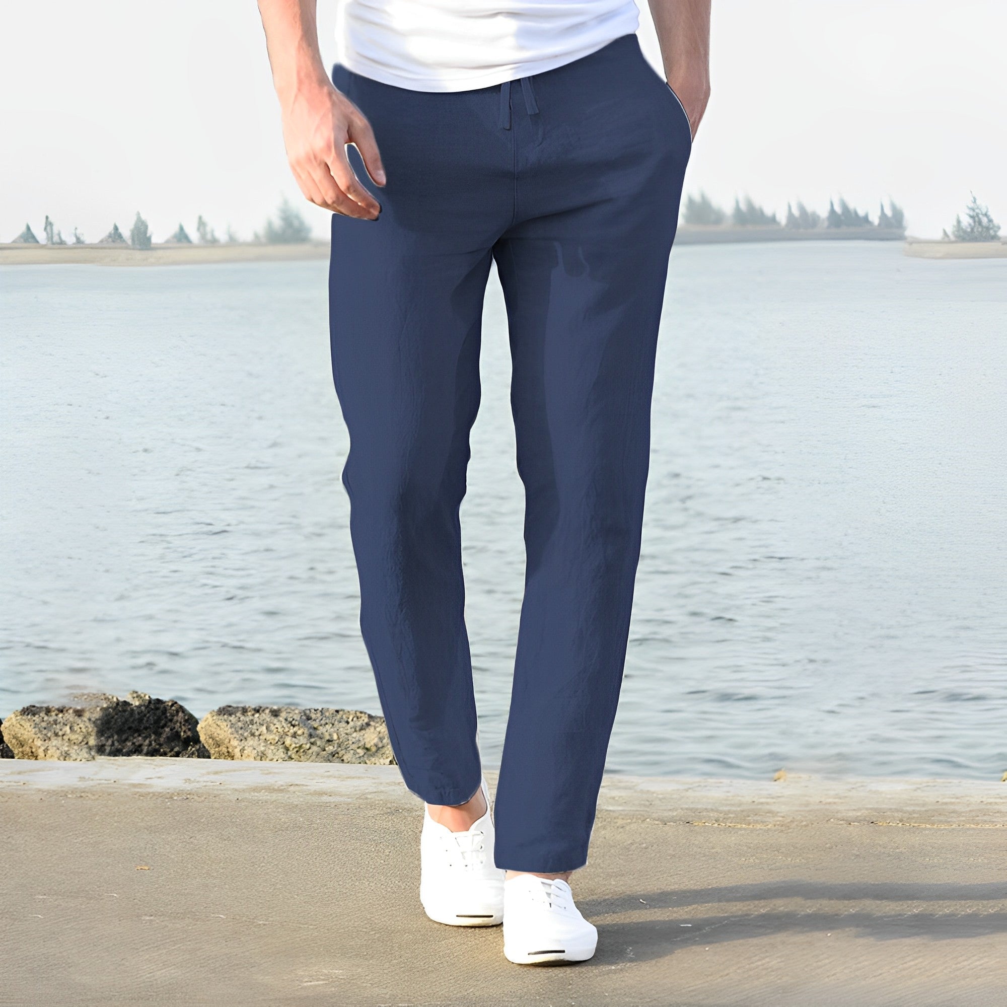 Falcon | Stylish Men's Trousers with Drawstring | Comfortable, Versatile Fit