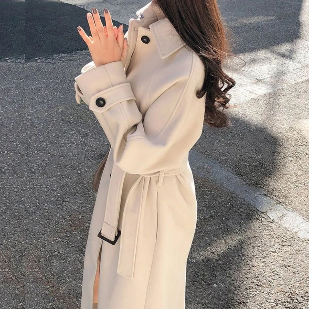 Bramley | Women's Classic Long Trench Coat | Stylish, Warm, and Versatile