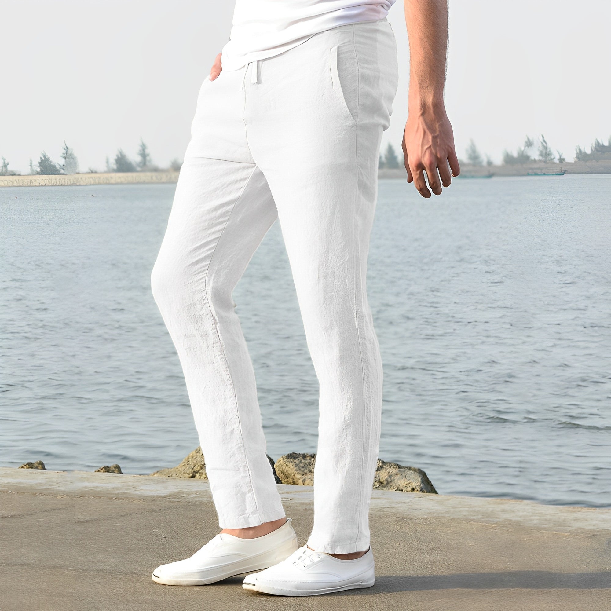 Falcon | Stylish Men's Trousers with Drawstring | Comfortable, Versatile Fit