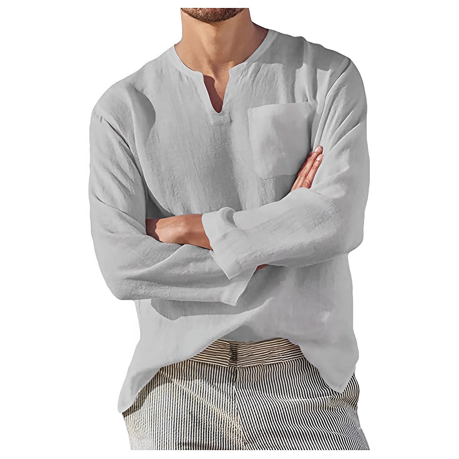 Bramwell | Men's Casual Tunic Shirt | Stylish, Comfortable, Versatile Design