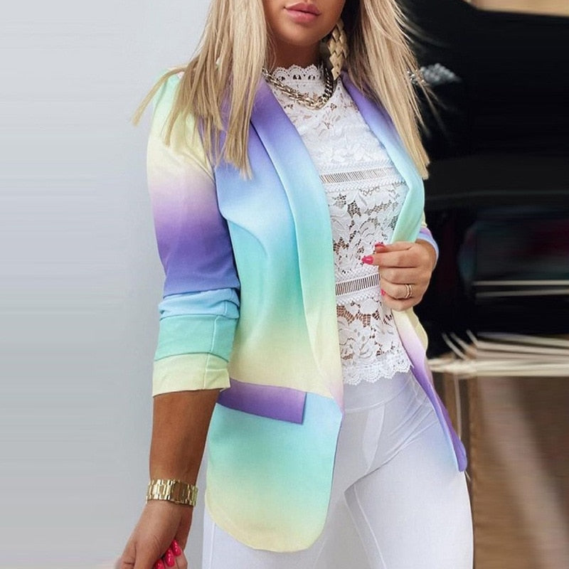 Lysandra | Women's Long Sleeve Tie-Dye Jacket | Stylish, Trendy, Versatile