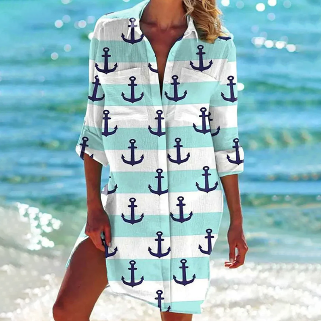 Women's Beach Summer Shirt Dress | Mini