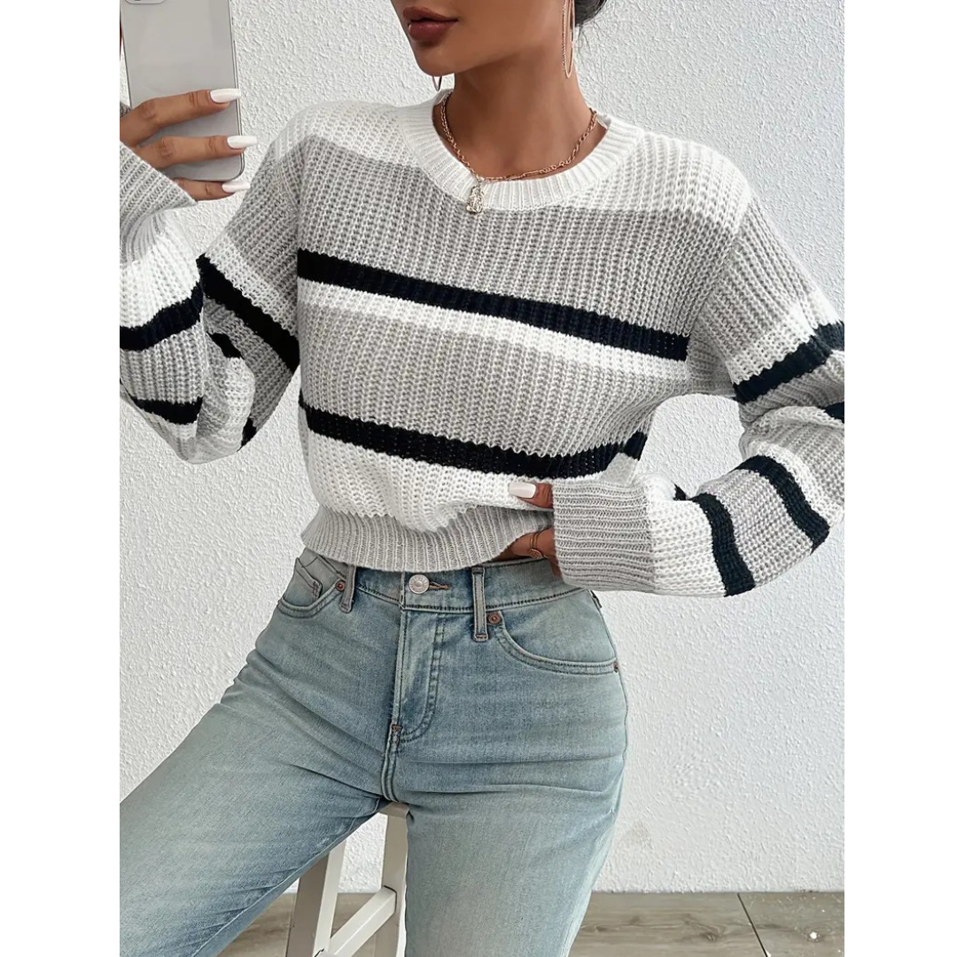 Lydia | Women's Knitted Long Sleeve Jumper | Cozy, Stylish, Versatile