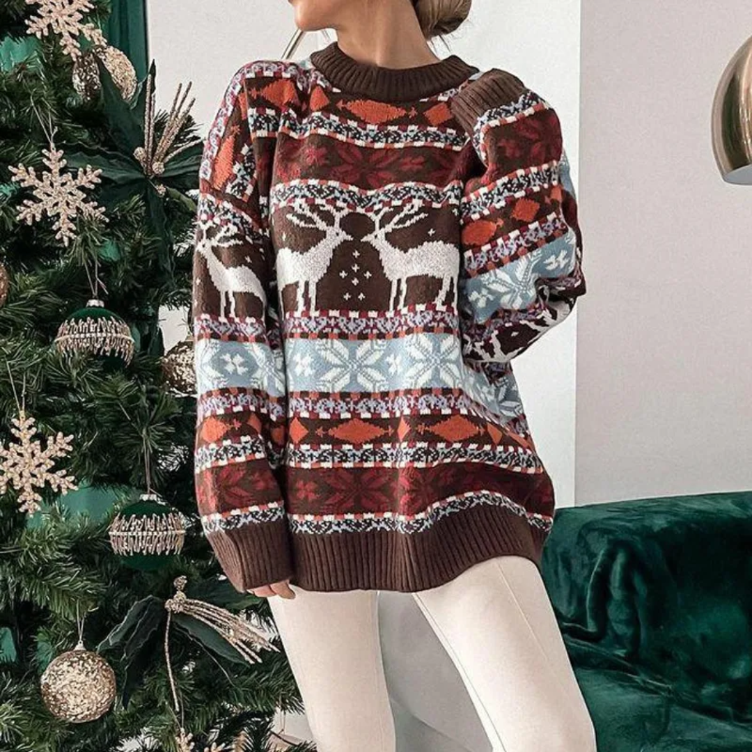 Lunaris | Women's Plus Size Winter Jumper | Festive, Cozy, Stylish