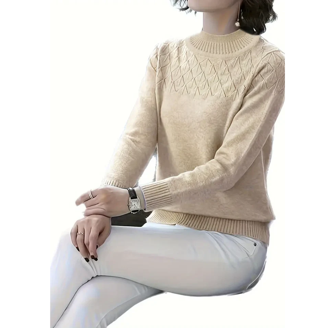 Caldwell | Women's Knitted Crew Neck Jumper | Cosy, Stylish, Warm for Winter