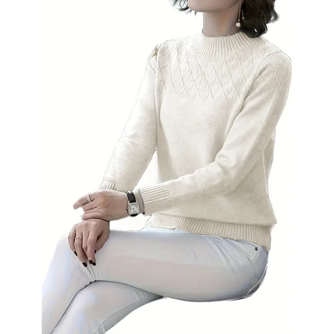 Caldwell | Women's Knitted Crew Neck Jumper | Cosy, Stylish, Warm for Winter