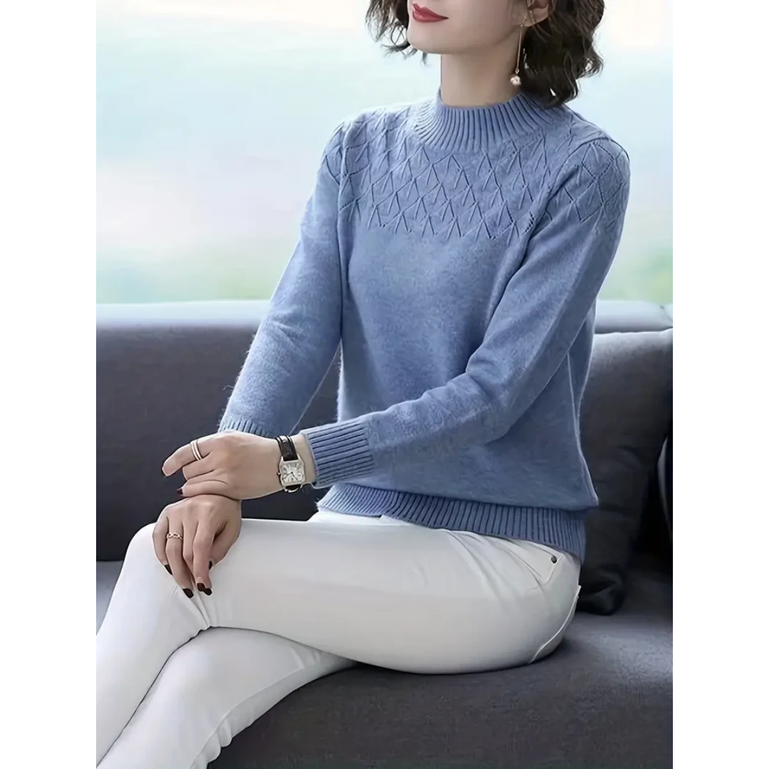 Caldwell | Women's Knitted Crew Neck Jumper | Cosy, Stylish, Warm for Winter