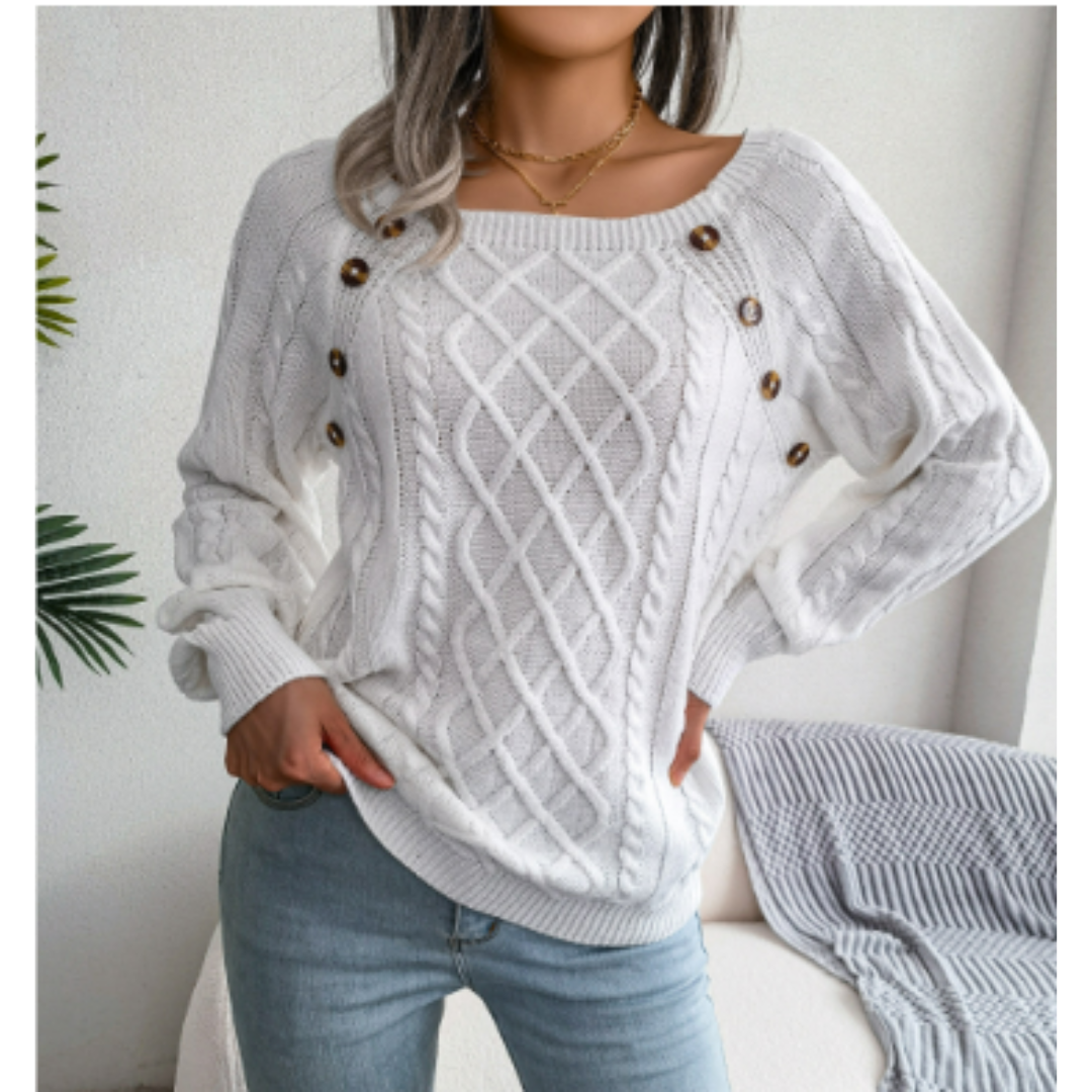 Lynwood | Women's Knitted Round Neck Jumper | Long Sleeve, Stylish, Comfortable