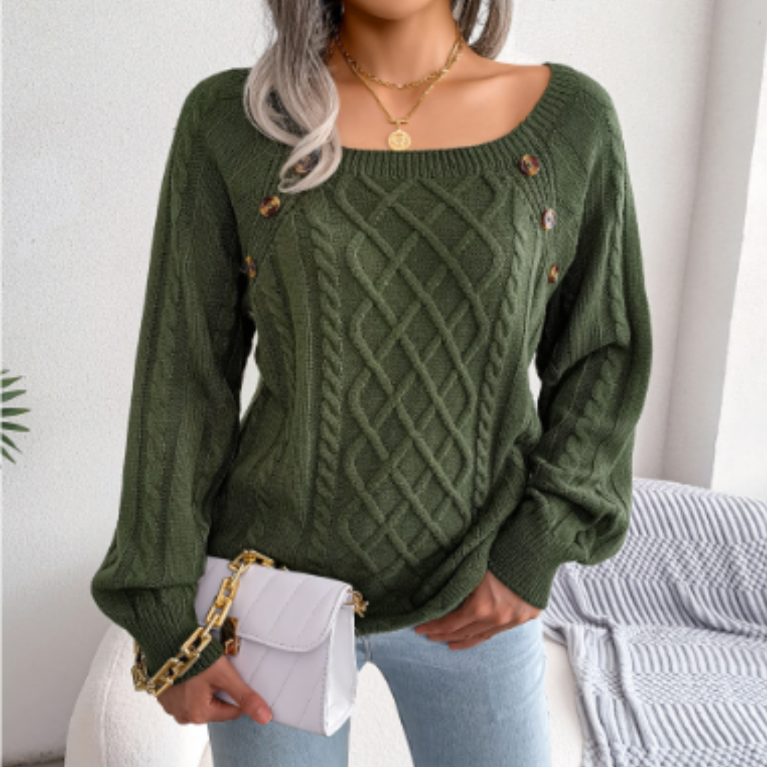 Lynwood | Women's Knitted Round Neck Jumper | Long Sleeve, Stylish, Comfortable