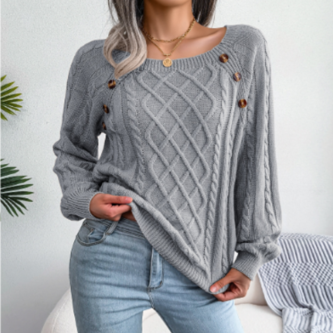 Lynwood | Women's Knitted Round Neck Jumper | Long Sleeve, Stylish, Comfortable