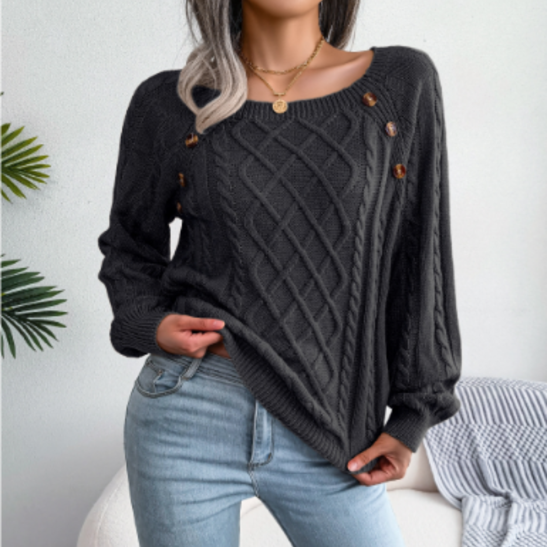 Lynwood | Women's Knitted Round Neck Jumper | Long Sleeve, Stylish, Comfortable