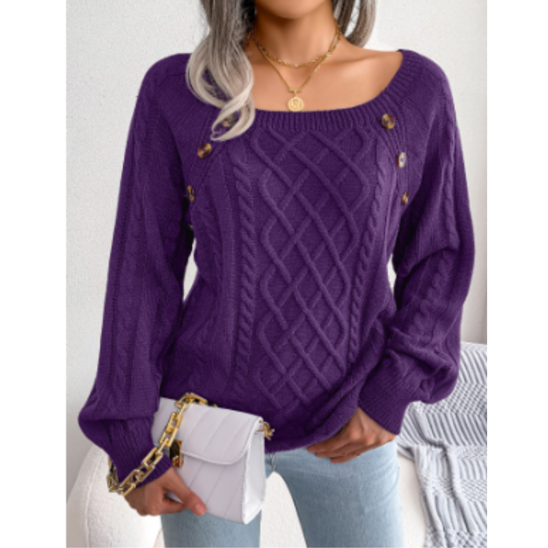 Lynwood | Women's Knitted Round Neck Jumper | Long Sleeve, Stylish, Comfortable