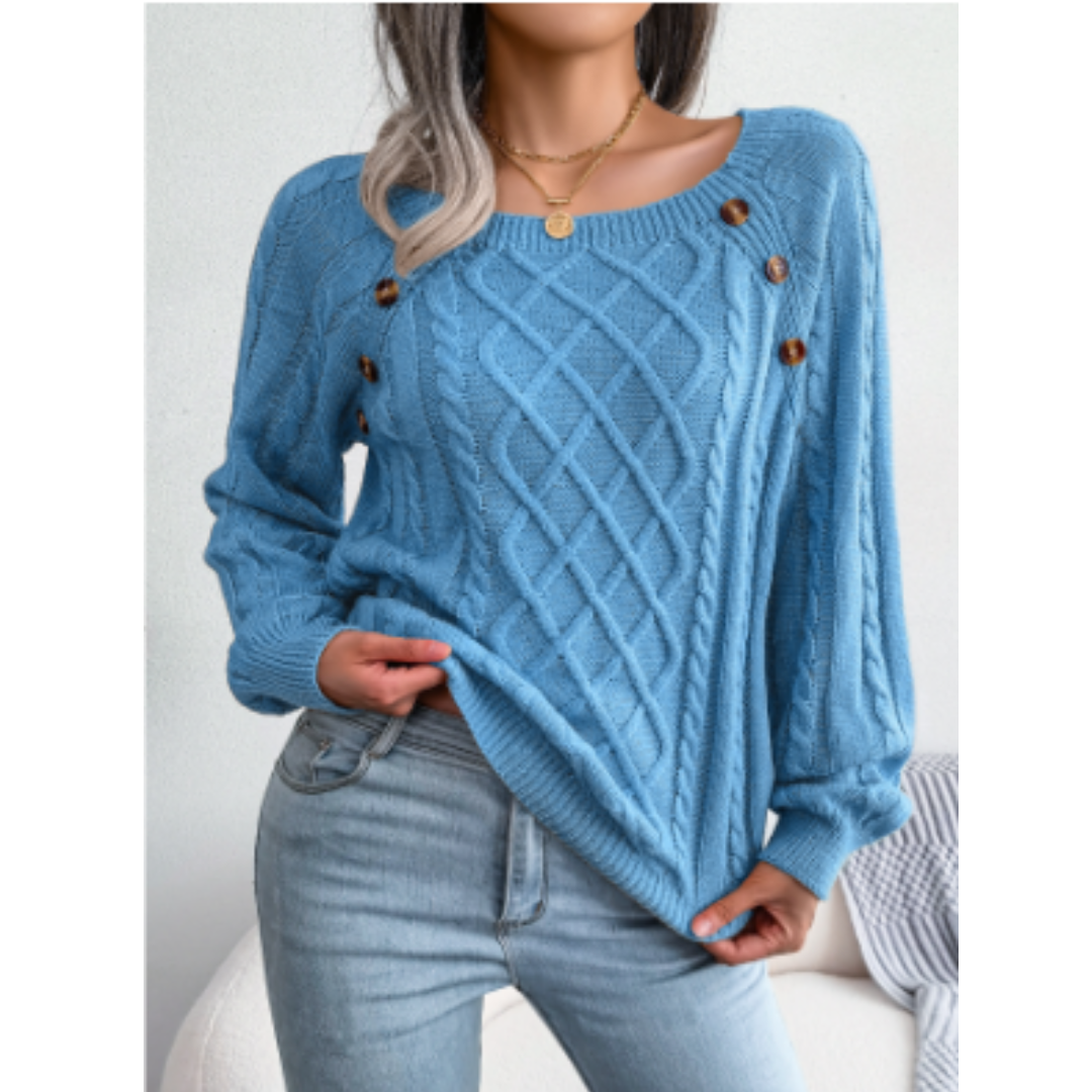 Lynwood | Women's Knitted Round Neck Jumper | Long Sleeve, Stylish, Comfortable