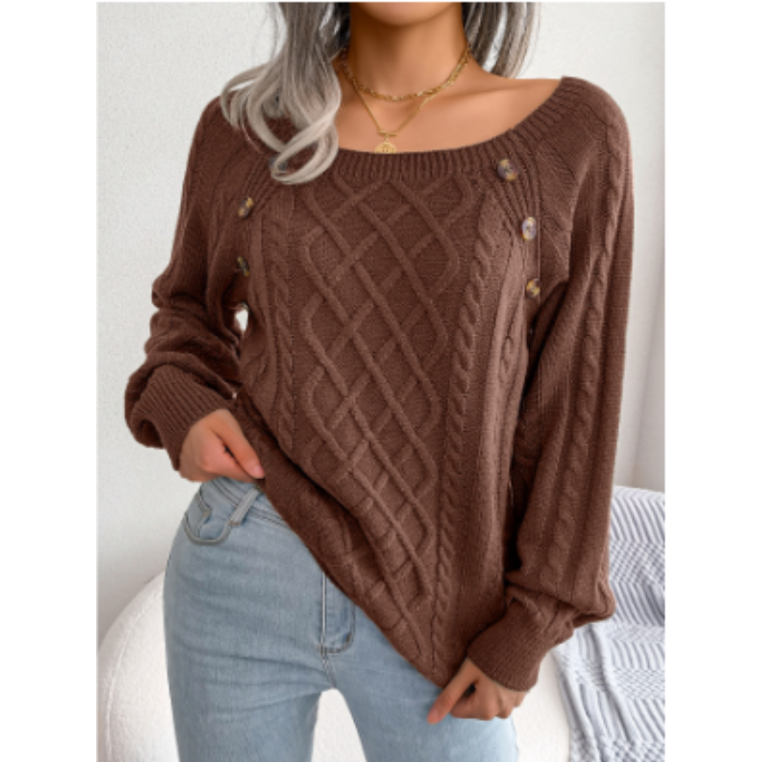 Lynwood | Women's Knitted Round Neck Jumper | Long Sleeve, Stylish, Comfortable