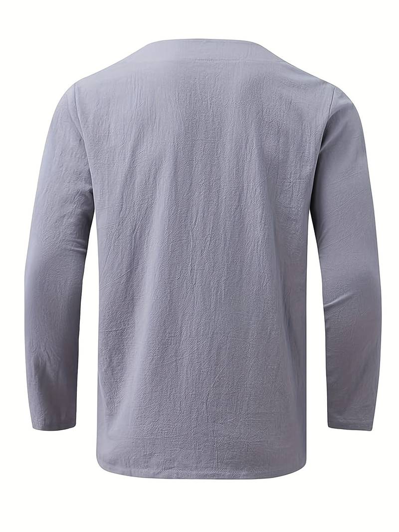 Benson | Drawstring Long Sleeve Men's Shirt | Stylish, Comfortable, Versatile