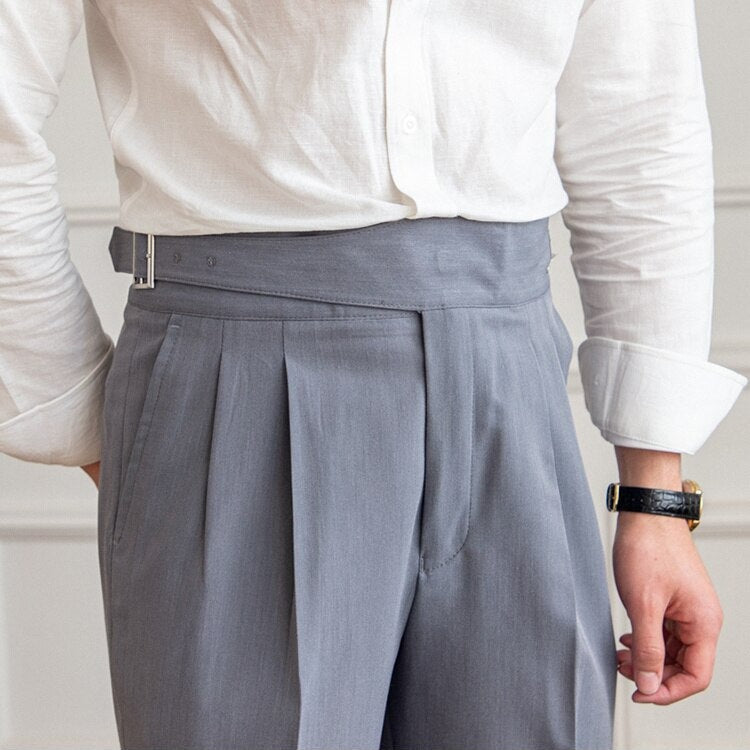 Benson | Classic Leather Belt Trousers | Stylish, Durable, Timeless Design