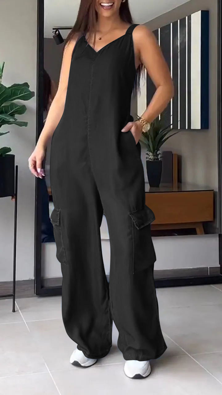 Bramley | Lightweight Sleeveless Jumpsuit | Stylish, Comfortable, Versatile