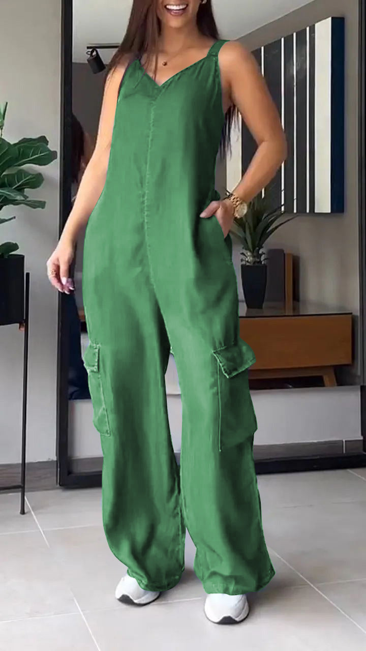 Bramley | Lightweight Sleeveless Jumpsuit | Stylish, Comfortable, Versatile