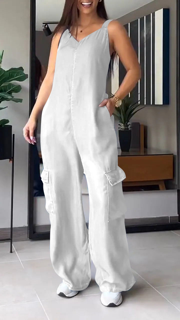 Bramley | Lightweight Sleeveless Jumpsuit | Stylish, Comfortable, Versatile