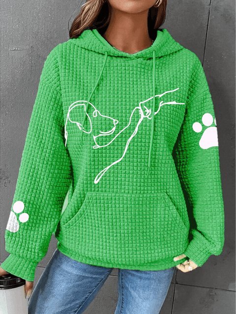 Fentley | Stylish Dog Print Women's Hoodie | Soft, Comfortable, Trendy Design