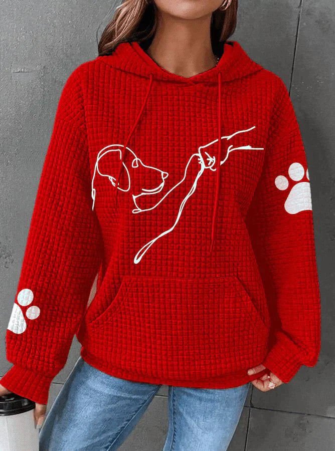 Fentley | Stylish Dog Print Women's Hoodie | Soft, Comfortable, Trendy Design