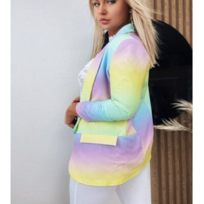 Lysandra | Women's Long Sleeve Tie-Dye Jacket | Stylish, Trendy, Versatile