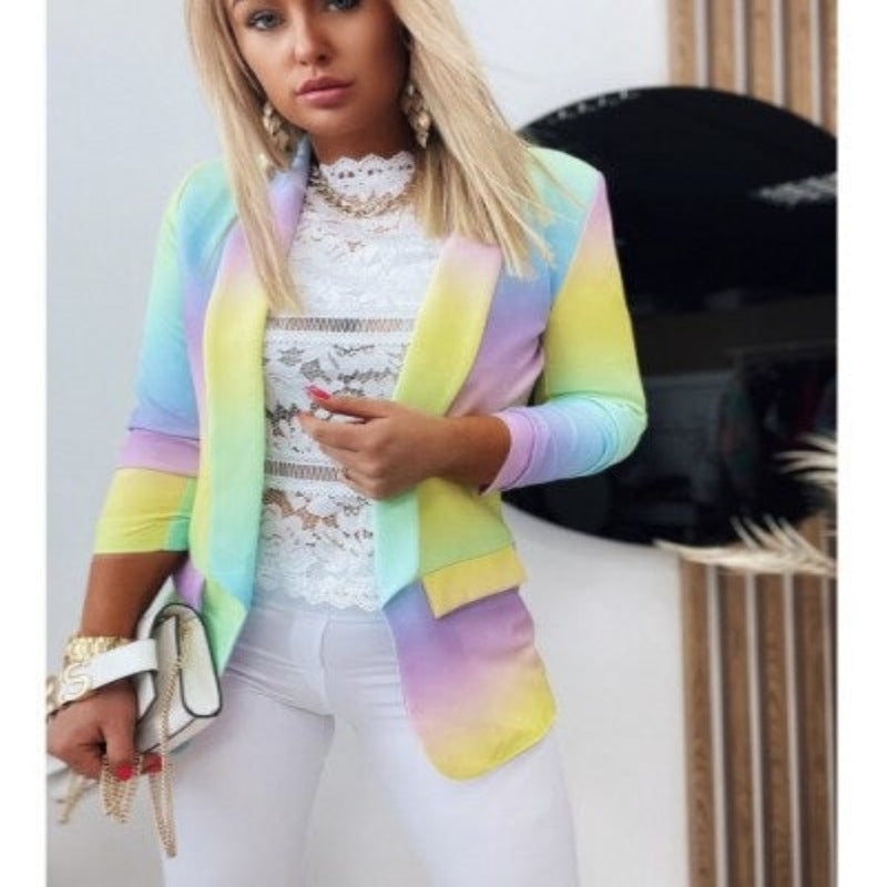 Lysandra | Women's Long Sleeve Tie-Dye Jacket | Stylish, Trendy, Versatile